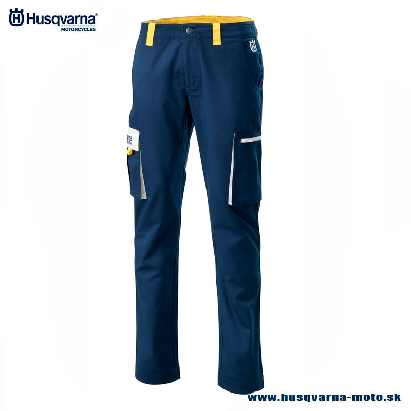 Oblečenie - Pánske, Husqvarna Team Pants 18 nohavice, modrá