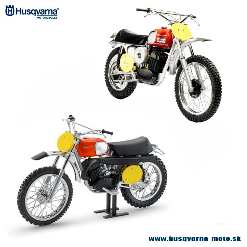 Moto oblečenie - Doplnky, Husqvarna model motocykla cross 400 1970 B.Aberg Replica