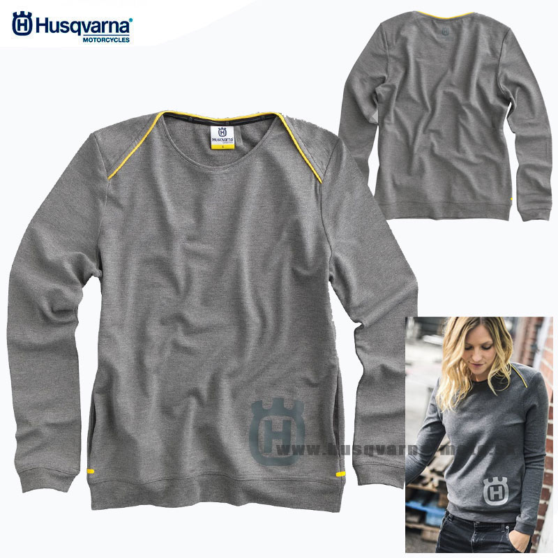 Oblečenie - Dámske, Husqvarna dámsky sveter Progress Sweater, šedá