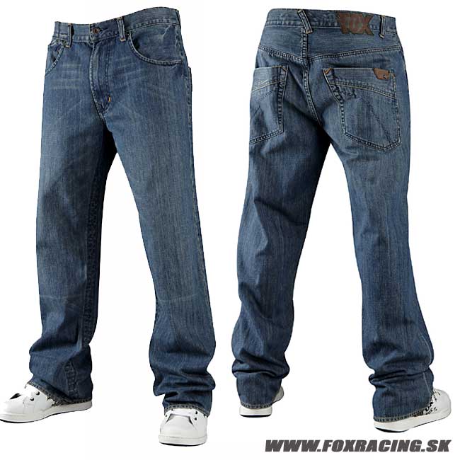 Zľavy - Oblečenie pánske, Fox rifle Duster jeans, stredne modrá