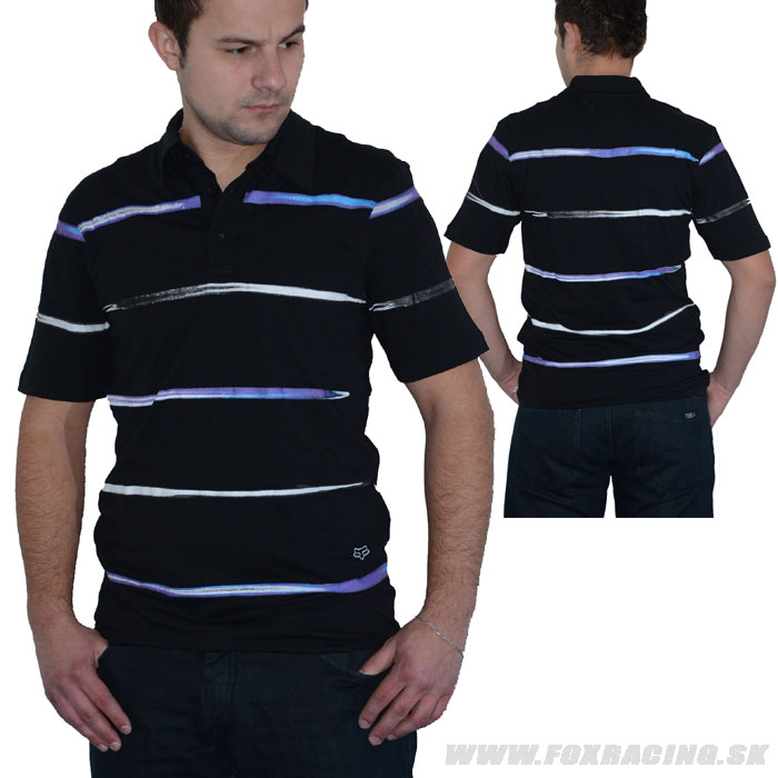 Zľavy - Oblečenie pánske, Fox pólo tričko Zippo s/s, čierna