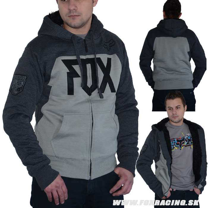 Oblečenie - Pánske, Fox mikina Bolt Sasquatch hoody, šedo čierna