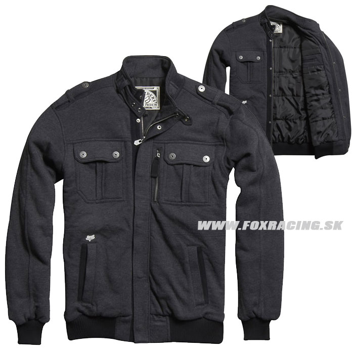 Zľavy - Oblečenie pánske, Fox mikina Trinway fleece, šedo čierna