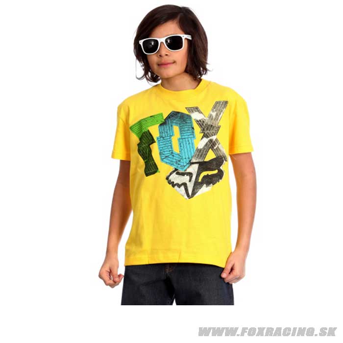 Zľavy - Oblečenie detské, Fox chlapčenské tričko Only Wheat Paste, žltá