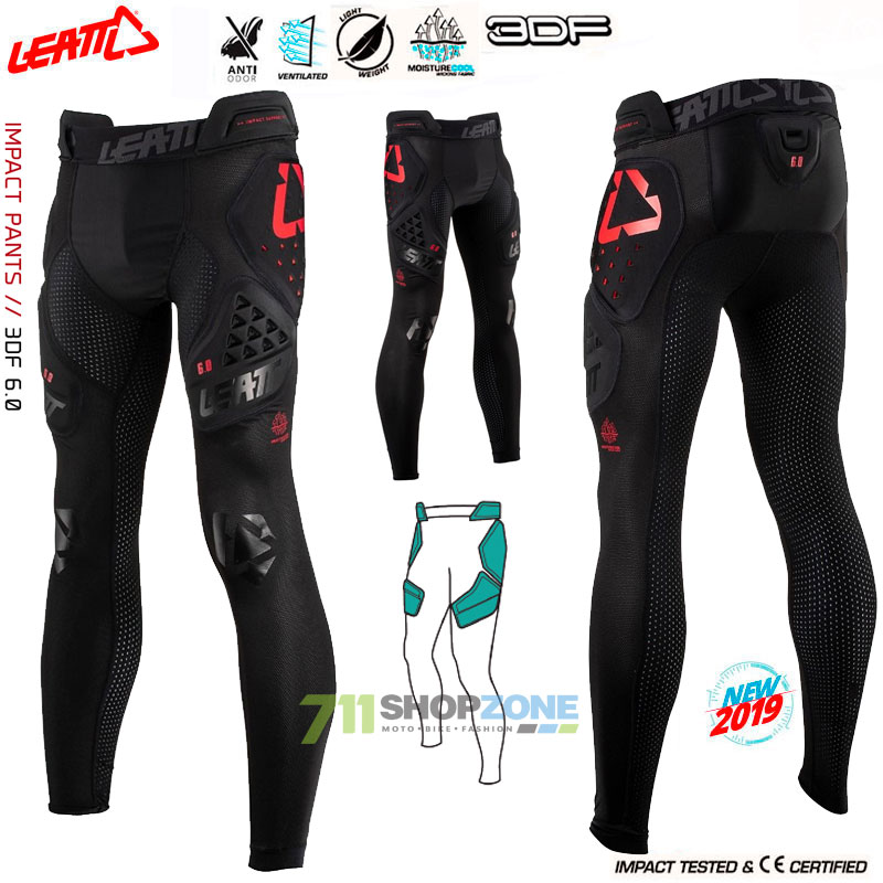 Chrániče - Ochranné šortky, Leatt ochran. nohavice Impact 3DF 6.0, čierna