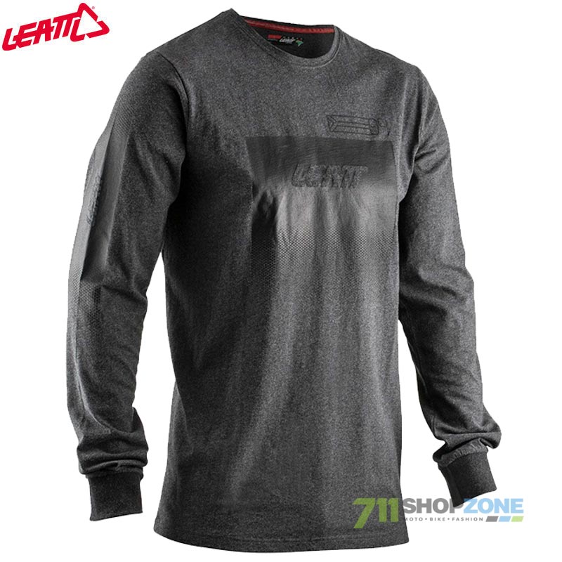Zľavy - Oblečenie pánske, Leatt tričko LongSleve Shirt Fade, šedý melír