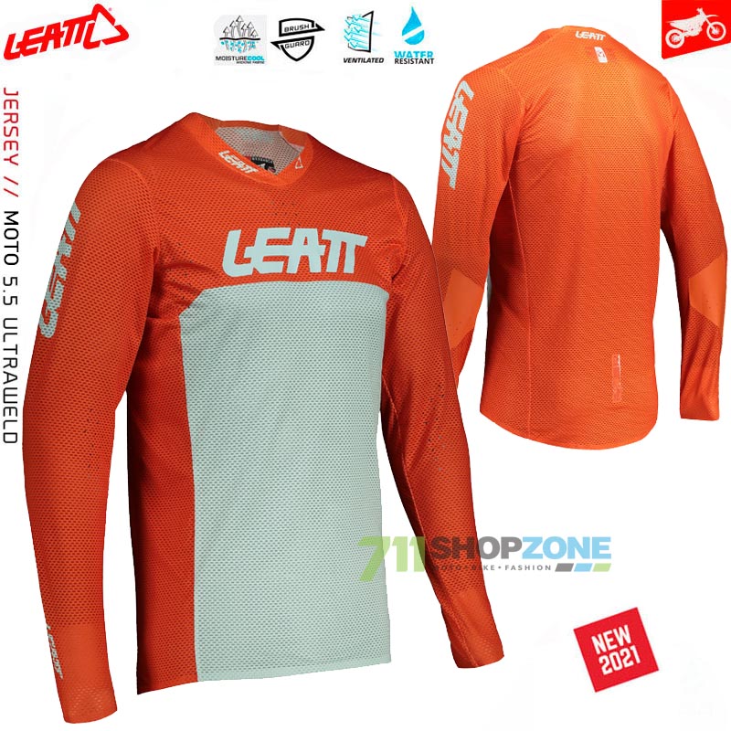 Moto oblečenie - Dresy, Leatt dres 5.5 UltraWeld, oranžová