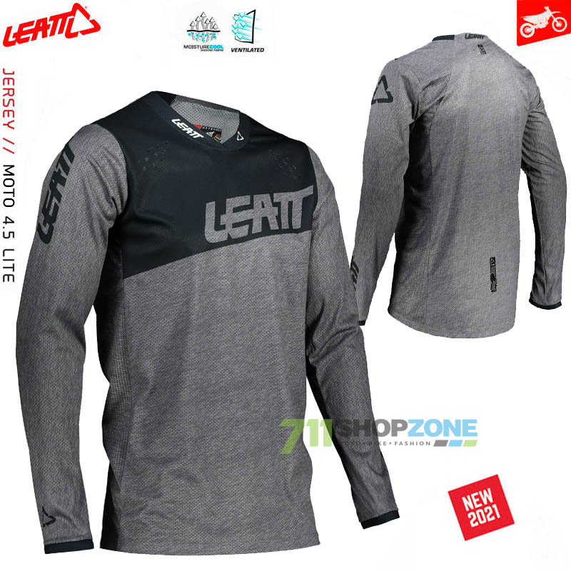 Moto oblečenie - Dresy, Leatt dres 4.5 Lite, čierno šedá