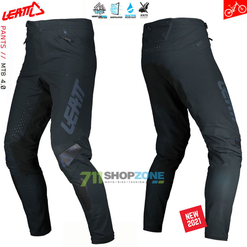 Cyklo oblečenie - Pánske, Leatt cyklistické nohavice MTB 4.0, čierna