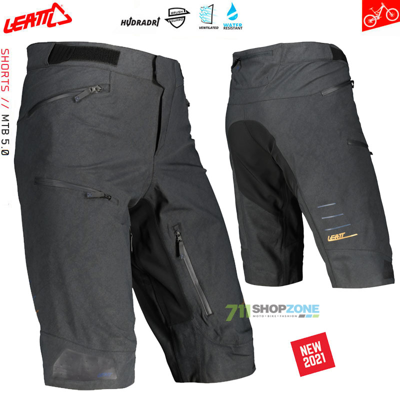 Cyklo oblečenie - Pánske, Leatt cyklistické šortky MTB 5.0, čierna