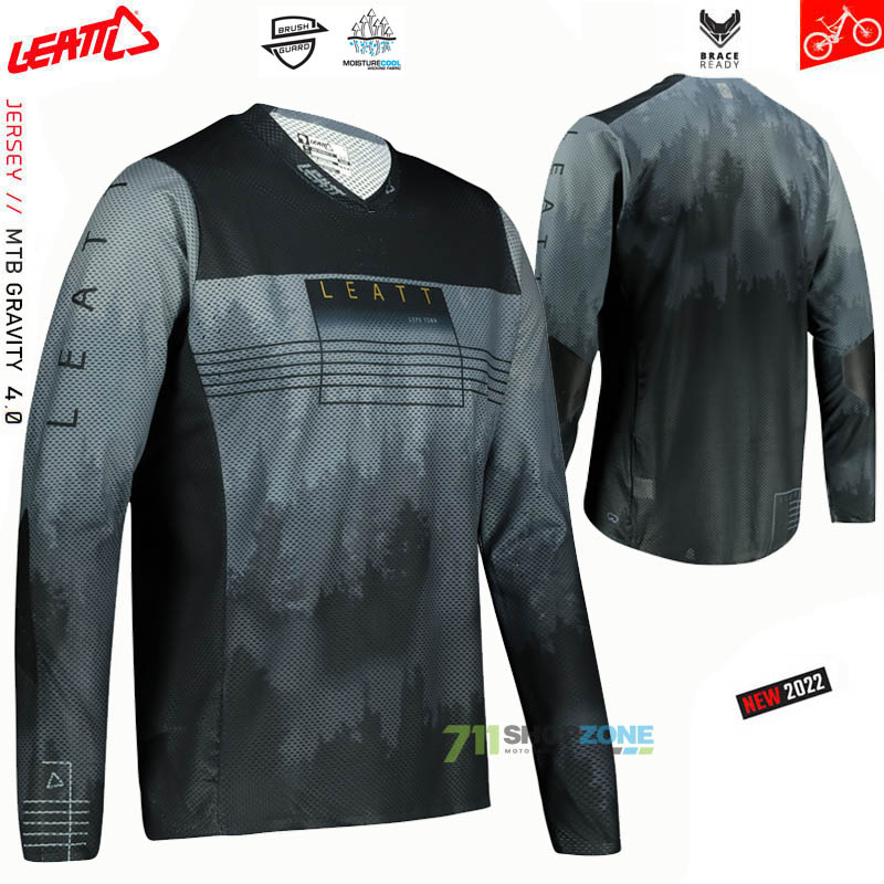Cyklo oblečenie - Pánske, Leatt cyklistický dres MTB Gravity 4.0, čierna