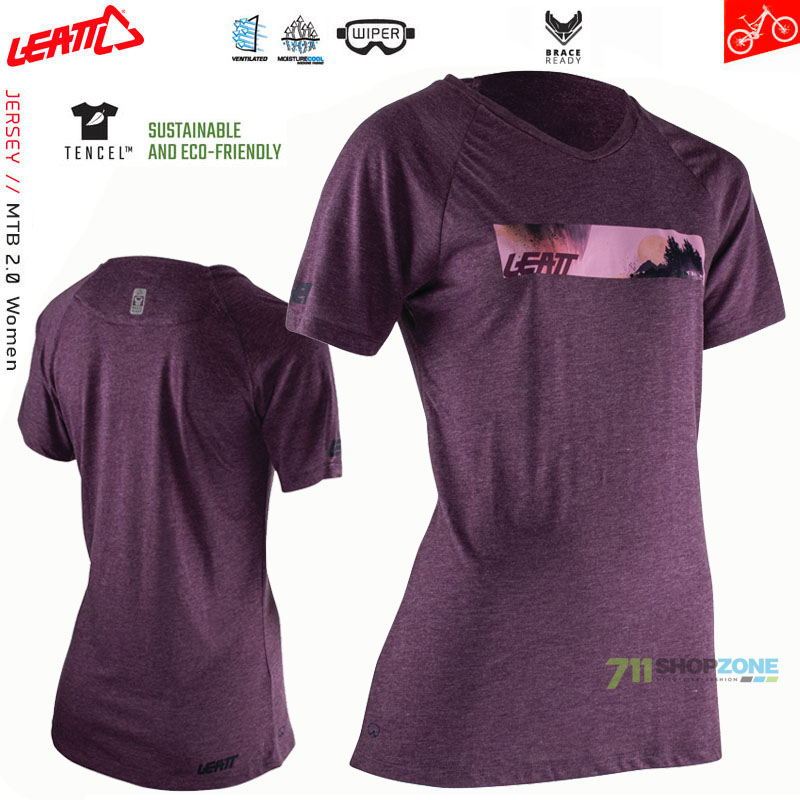 Cyklo oblečenie - Dámske, Leatt dámsky cyklistický dres MTB AllMtn 2.0, fialová