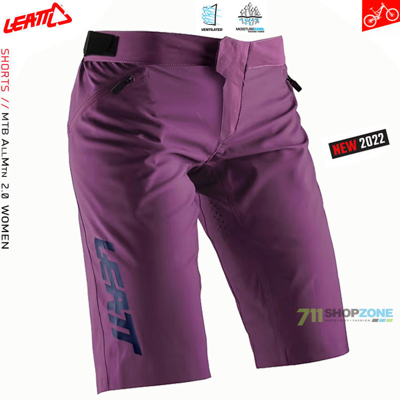 Cyklo oblečenie - Dámske, Leatt dámske cyklistické šortky MTB AllMtn 2.0, fialová