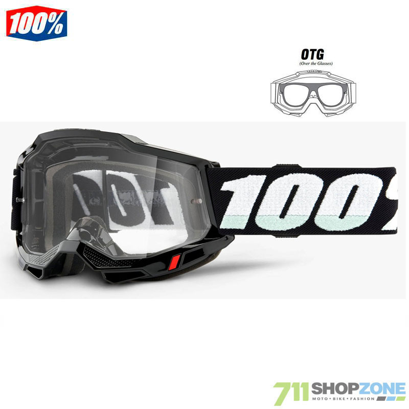 Moto oblečenie - Okuliare, 100% Accuri 2 OTG mx okuliare, čierna