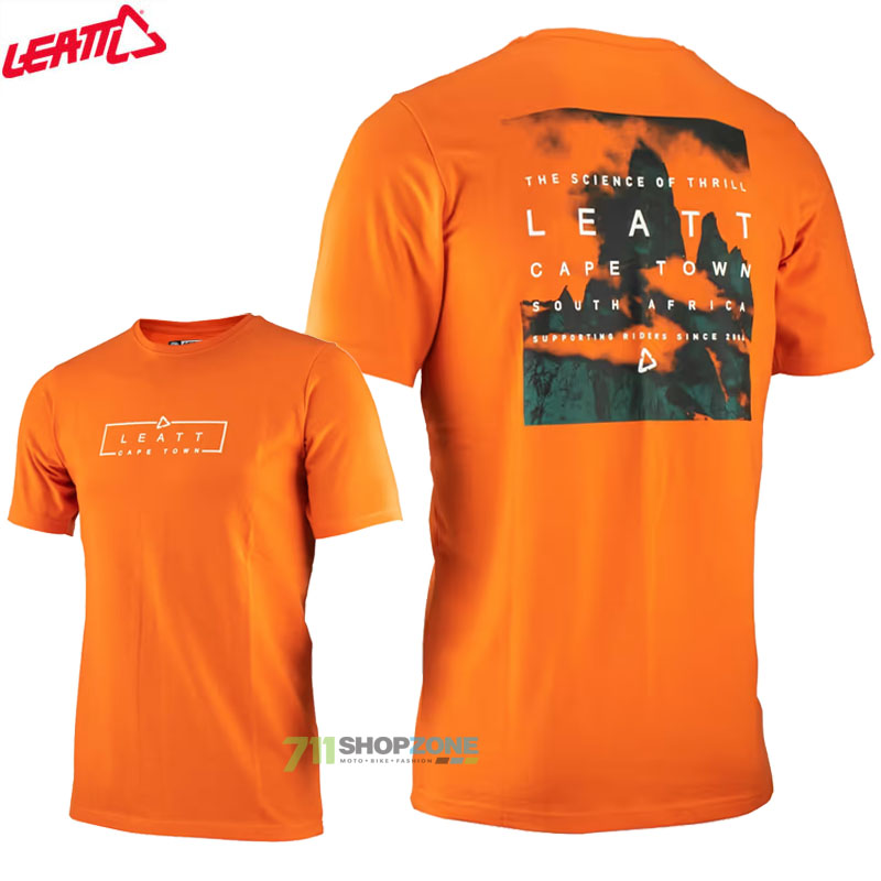 Oblečenie - Pánske, Leatt tričko T-Shirt Core Flame, oranžová