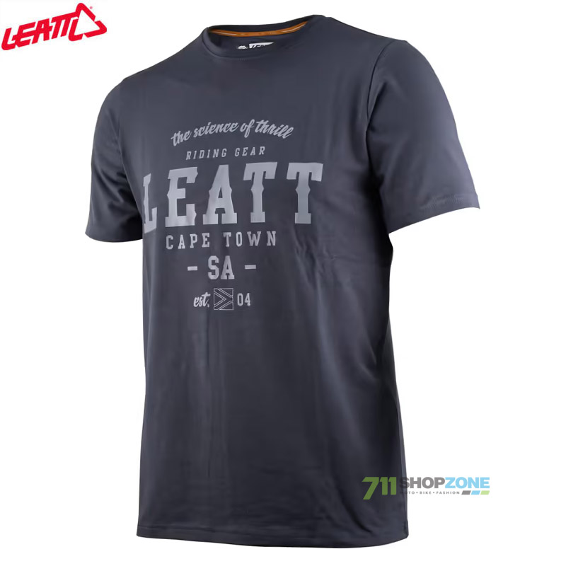 Oblečenie - Pánske, Leatt tričko T-Shirt Core Shadow, šedo modrá
