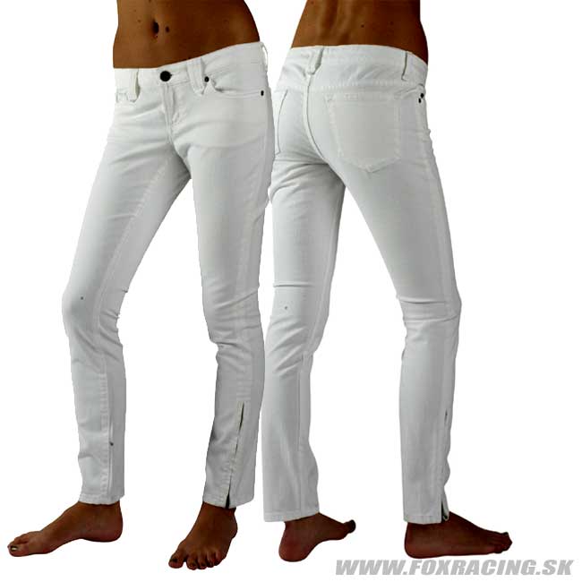 Oblečenie - Dámske, Fox dámske džínsy Siena Jeans, biela
