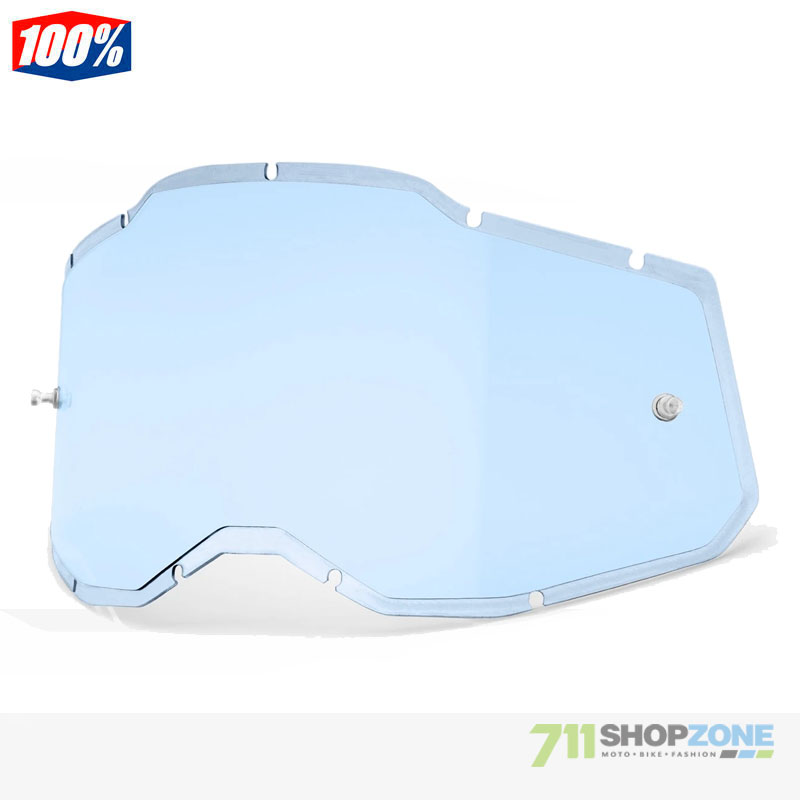 Moto oblečenie - Okuliare, 100% cylindrické náhradné sklo RC2/AC2/ST2, modrá