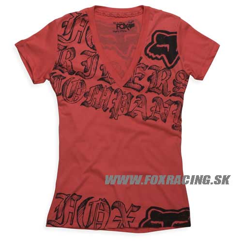 Zľavy - Oblečenie dámske, Fox dámske tričko Jackpot s/s, červená