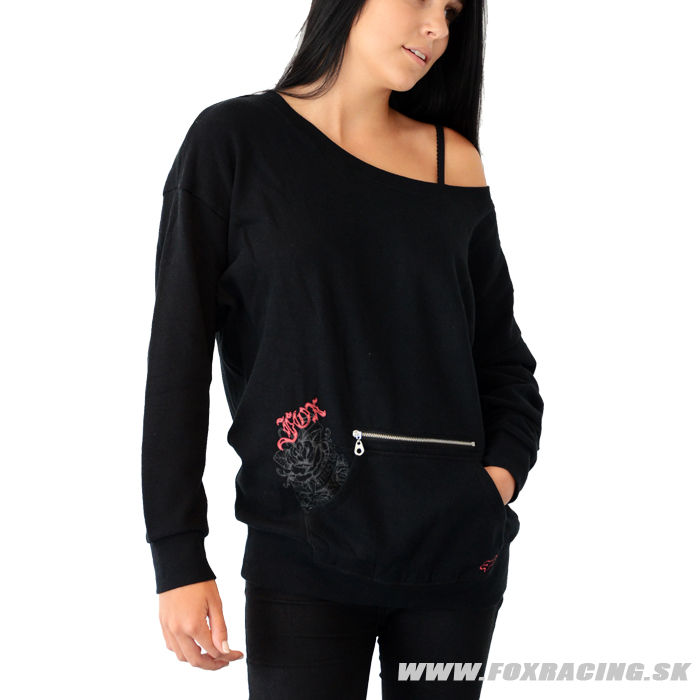 Oblečenie - Dámske, Fox dámska mikina Mulberry pullover, čierna