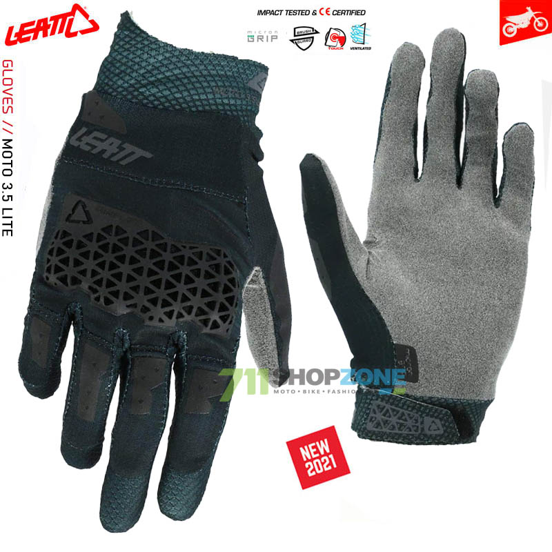 Moto oblečenie - Rukavice, Leatt rukavice 3.5 Lite, čierna