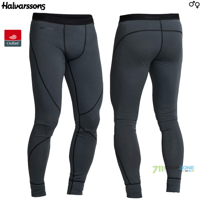 Moto oblečenie - Termo, Halvarssons Comfort Longs Outlast Wool termo nohavice, šedá