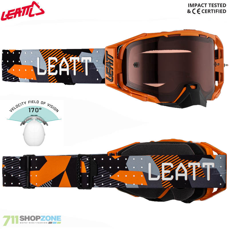 Moto oblečenie - Okuliare, Leatt okuliare Velocity 6.5, oranžovo ružová