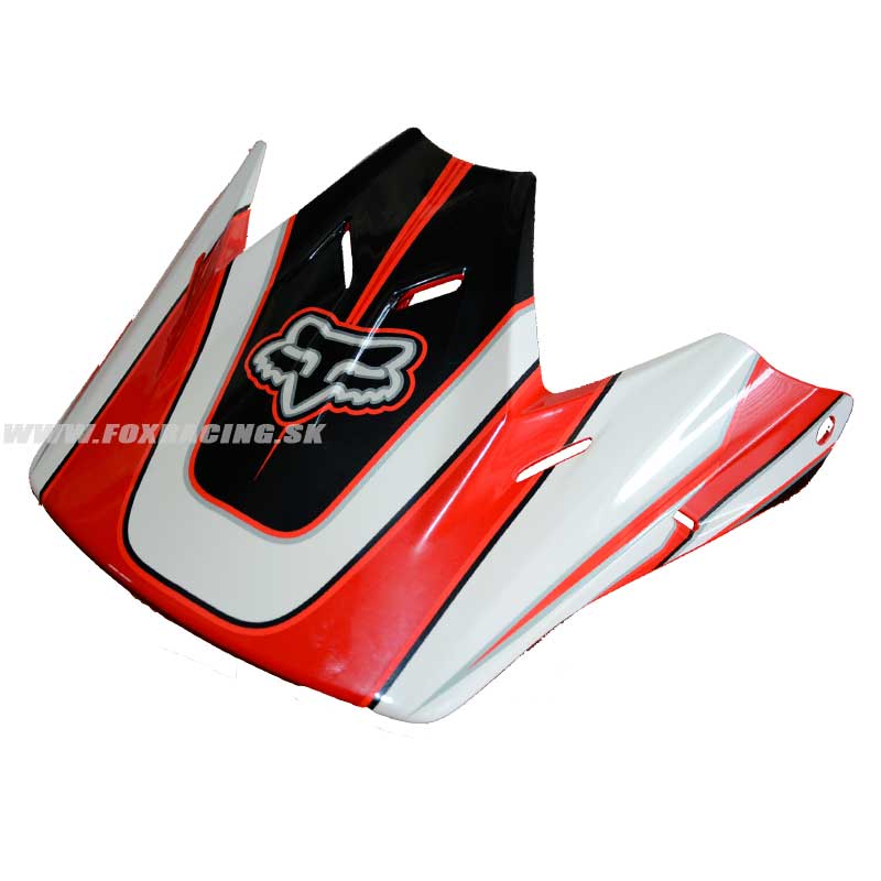 Moto oblečenie - Helmy, Fox V3 Race náhradný šilt, červená