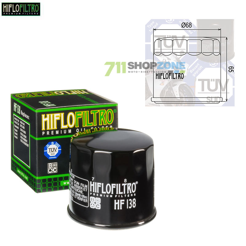Technika - Filtre, Hiflo olejový filter HF138 Aprilia/Suzuki
