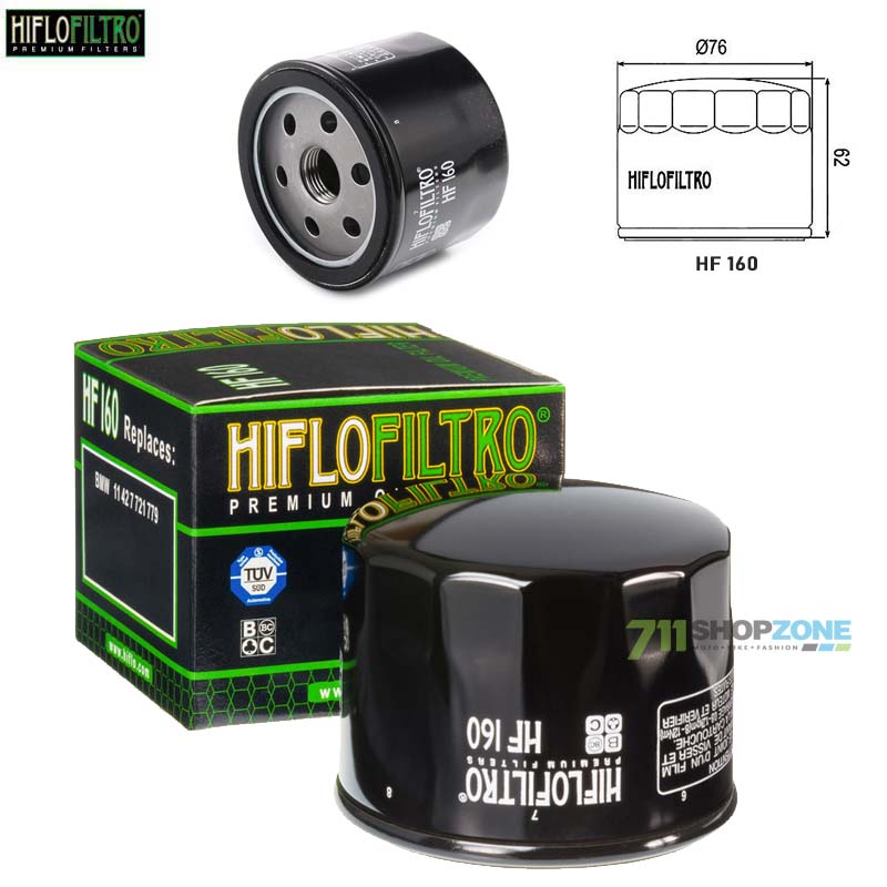 Technika - Filtre, Hiflo olejový filter HF160 BMW/Husqvarna