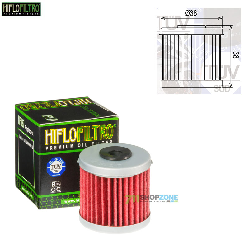 Technika - Filtre, Hiflo olejový filter HF167 LM