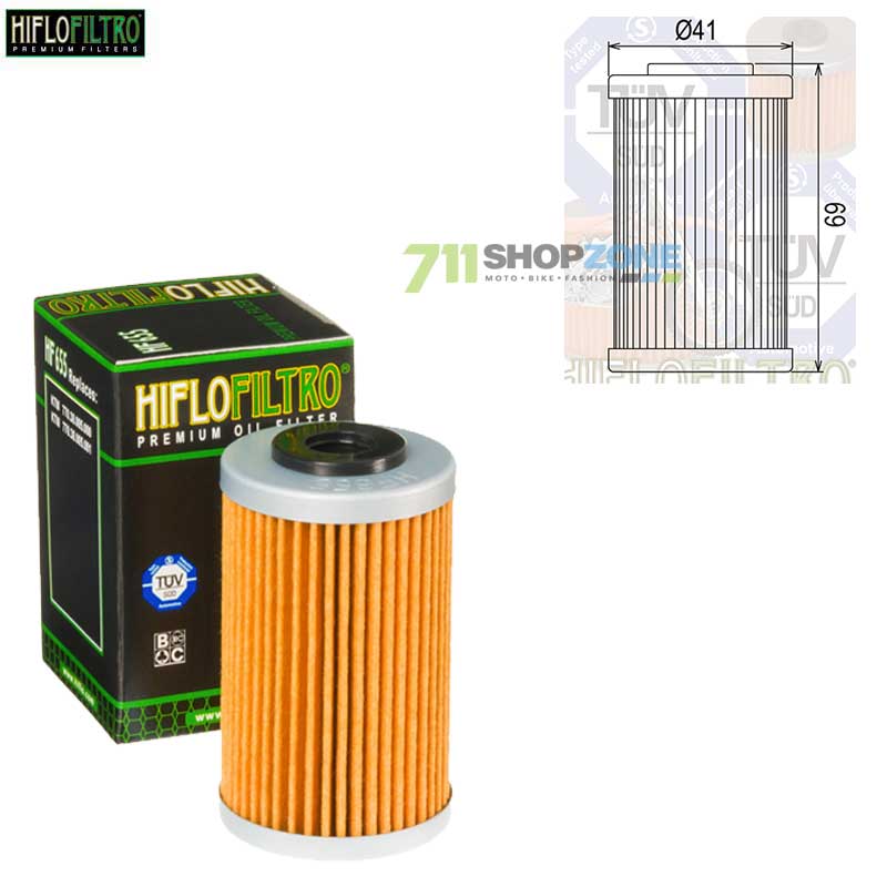 Technika - Filtre, Hiflo olejový filter HF 655 Husaberg/KTM