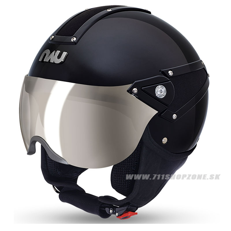 Moto oblečenie - Helmy, NAU Guardian Jet helmet, čierna