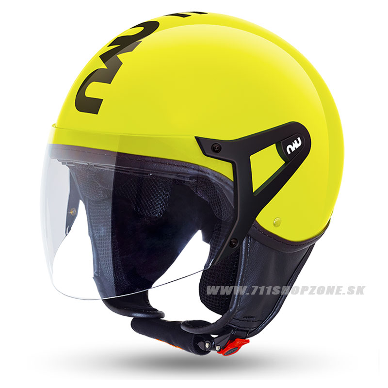 Moto oblečenie - Helmy, NAU prilba na skúter Helmets Jet, neon/čierna