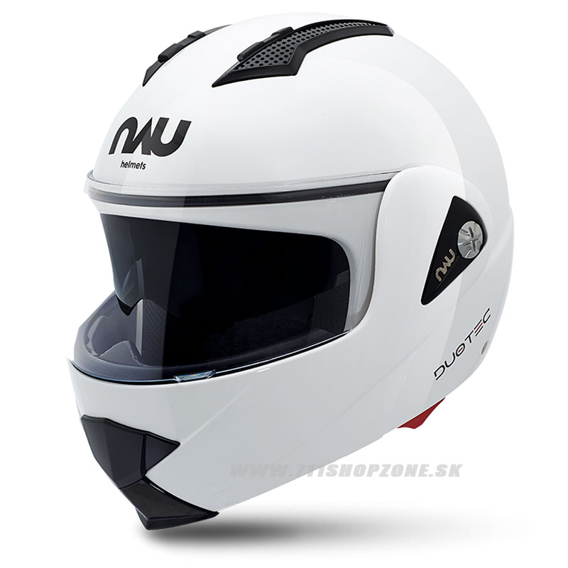 Moto oblečenie - Helmy, NAU Duotec helmet, biela