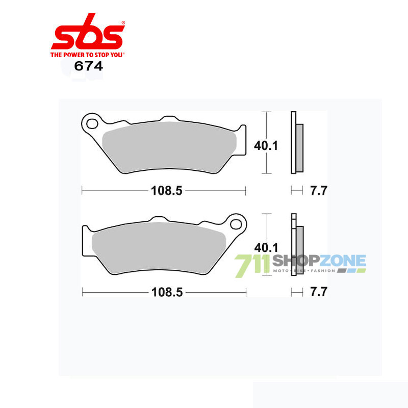 Technika - Brzdy/príslušenstvo, SBS Brzdové platničky 674HS BMW Ducati Honda KTM