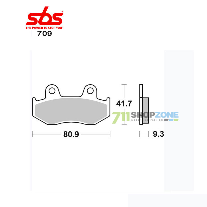 Technika - Brzdy/príslušenstvo, SBS Brzdové platničky 709LF Suzuki Burgman 250/400