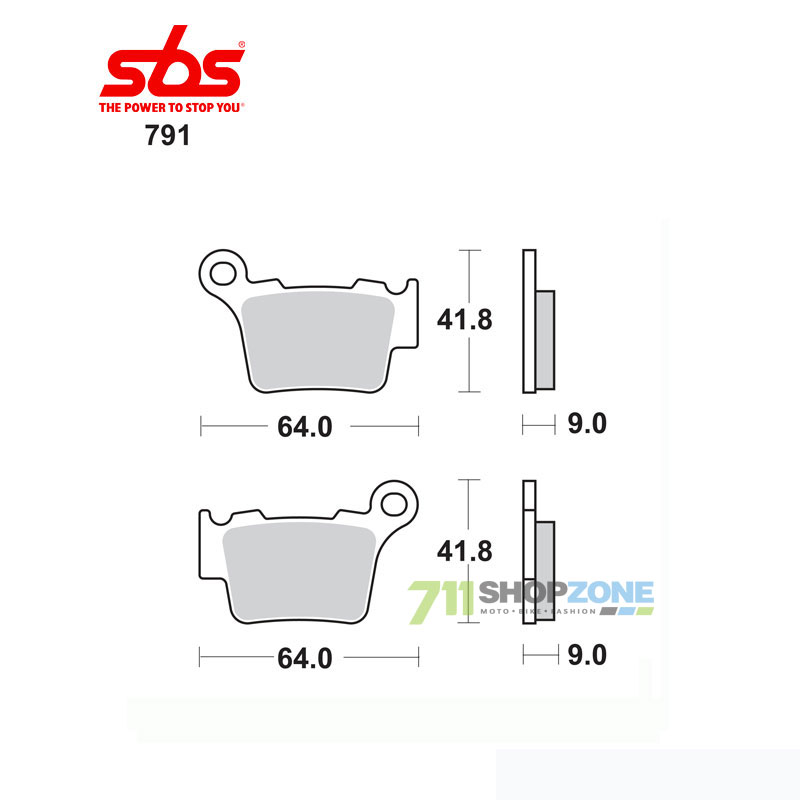 Technika - Brzdy/príslušenstvo, SBS Brzdové platničky 791RSI Husqvarna KTM