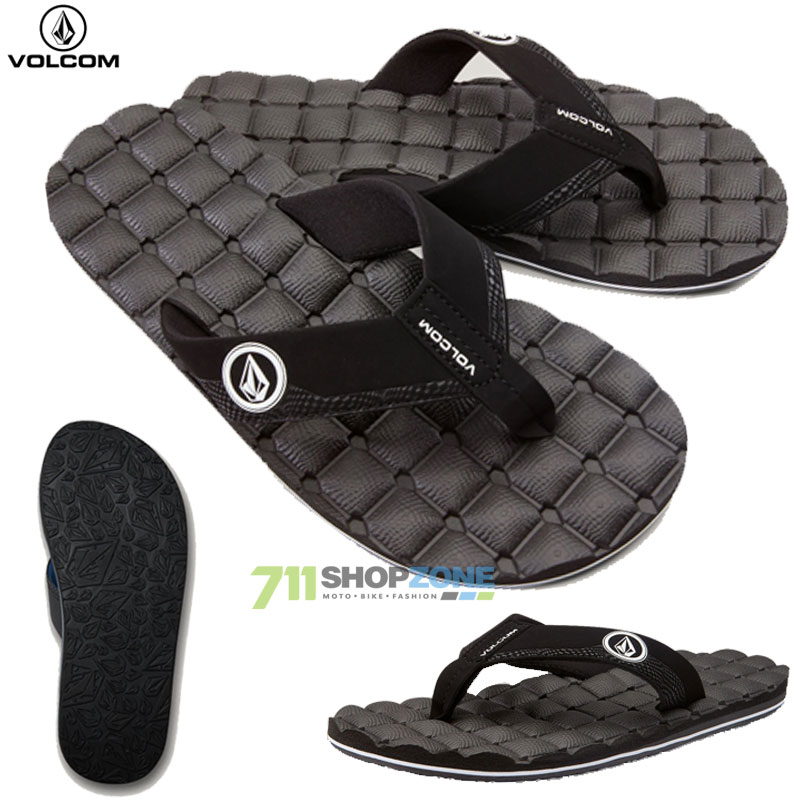 Oblečenie - Pánske, Volcom Recliner sandal, čierno biela