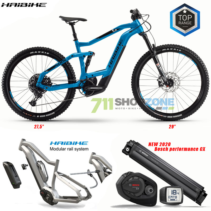 E-bike - Bicykle, Haibike XDURO AllMtn 3.0 2020, modrá čierna