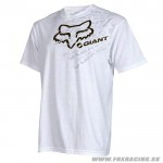 Zľavy - Cyklo pánske, Fox tech tričko Giant Dirt Shirt, biela