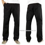 Zľavy - Oblečenie pánske, Fox nohavice Essex Pant, čierna/prúžok