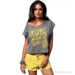 Zľavy - Oblečenie dámske, Fox dámske tričko Handbook top, grafitová