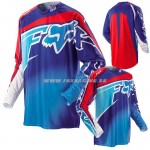 Moto oblečenie - Dresy, Fox motokrosový dres 360 Flight jersey, modro červená
