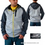 Oblečenie - Pánske, Fox Restriction jacket mikina light grey, bledo šedá