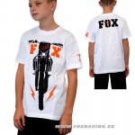 Oblečenie - Detské, Fox chlapčenské tričko Riot Race s/s, biela
