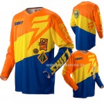 Moto oblečenie - Dresy, Shift dres Faction Slate, oranžovo modrá