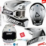 Moto oblečenie - Helmy, Leatt moto prilba Kit Moto 7.5 V21.1, biela