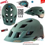 Cyklo oblečenie - Pánske, Leatt cyklistická prilba MTB AllMtn 1.0 V22, smaragdovo zelená/béžová