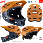 Cyklo oblečenie - Pánske, Leatt cyklistická prilba Helmet MTB Enduro 2.0 V23, horčicovo šedá